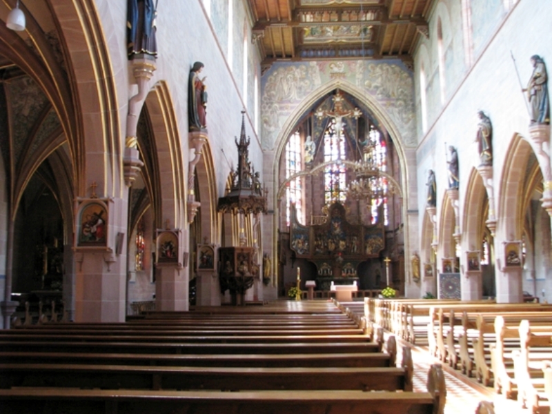 Blick in den Innenraum der Kirche St. Martin
