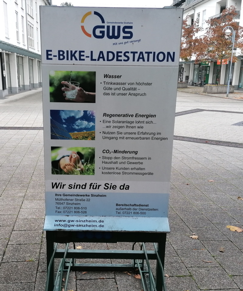 Ladestation am Rathaus E-Bike-Ladestation am Rathaus