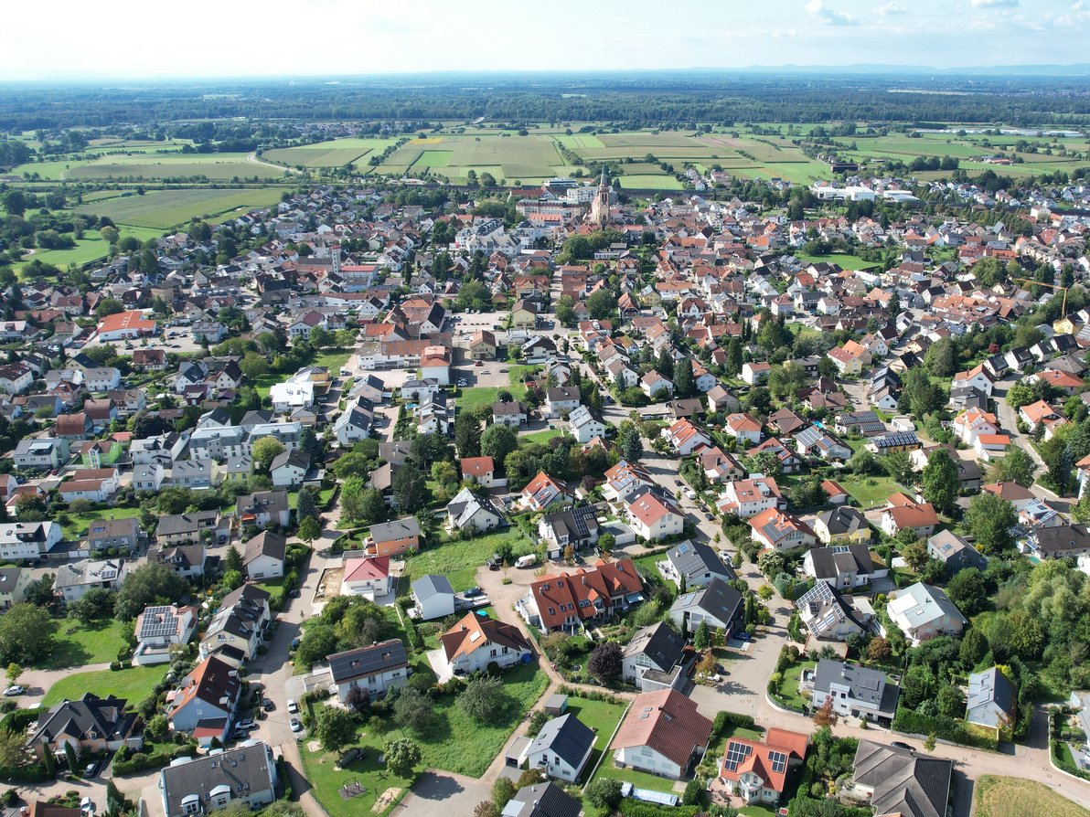 Blick auf Sinzheim